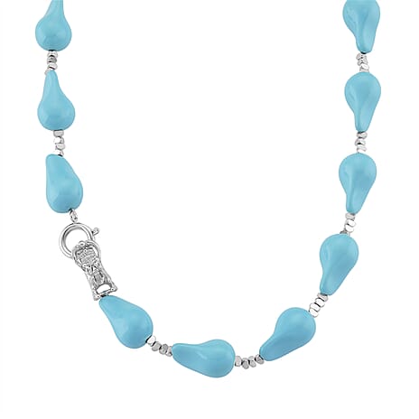 Sleeping Beauty Colour Shell Pearl Beads Necklace (Size - 20)