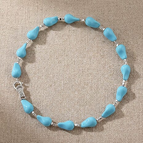 Sleeping Beauty Colour Shell Pearl Beads Necklace (Size - 20)