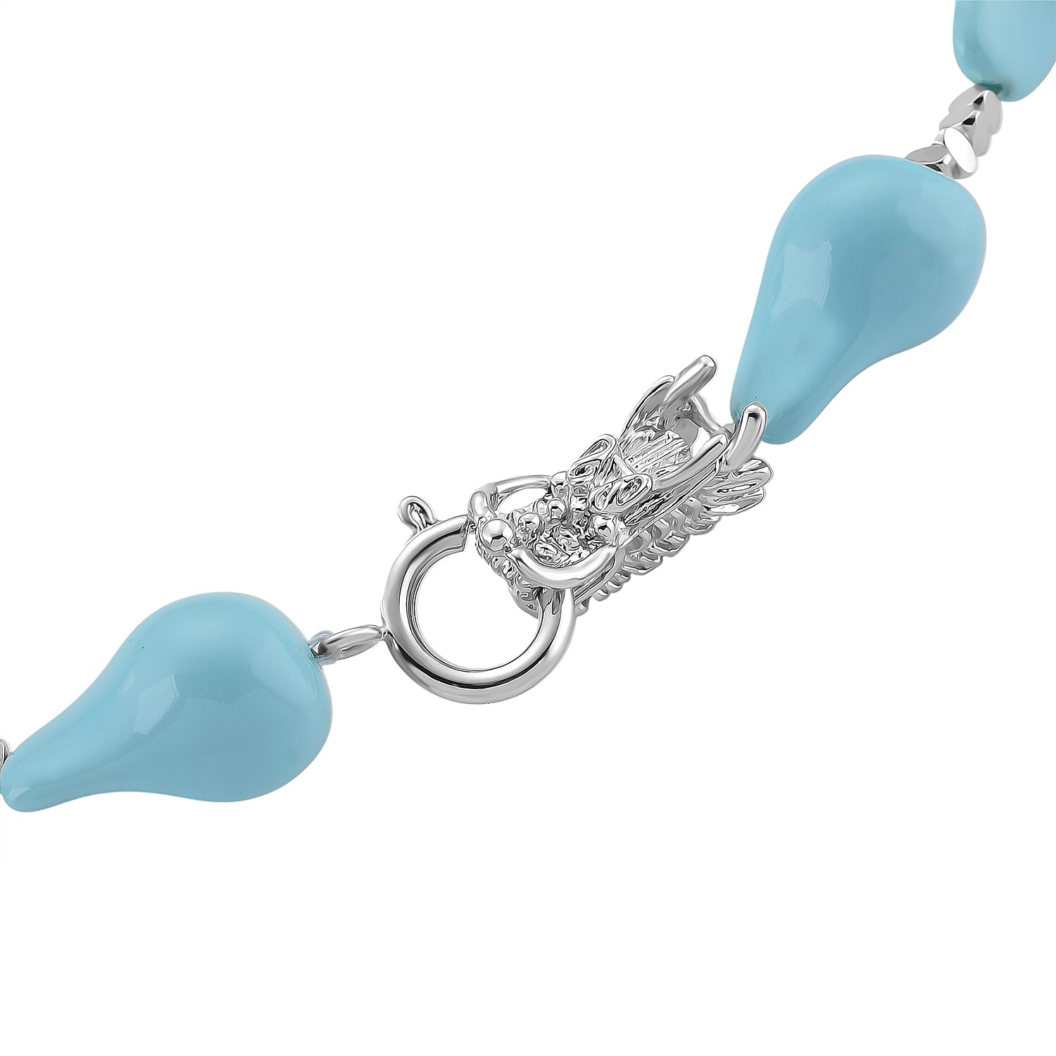 Sleeping Beauty Colour Shell Pearl Beads Necklace (Size - 20)