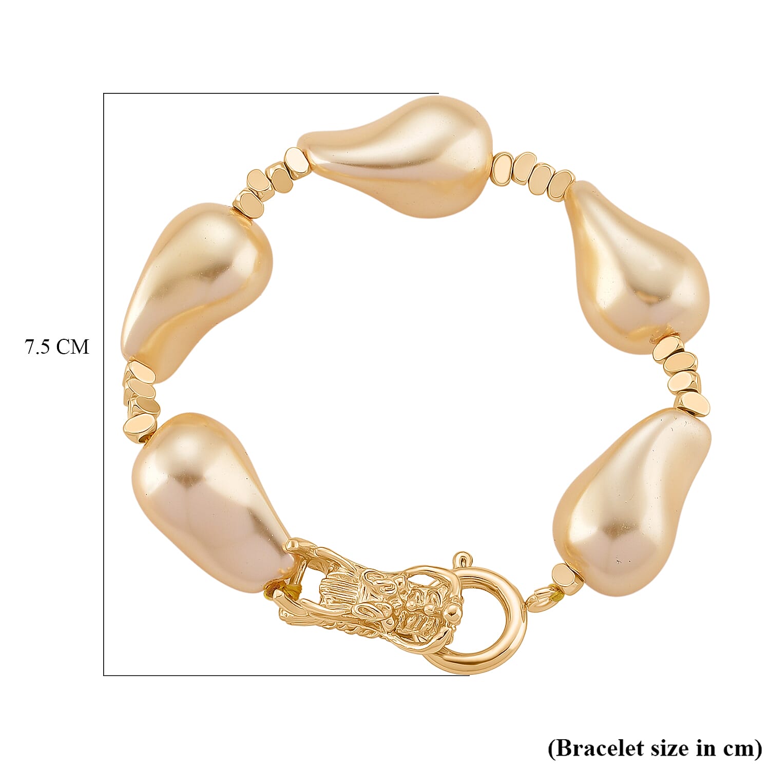 White Shell Pearl Beads Bracelet 