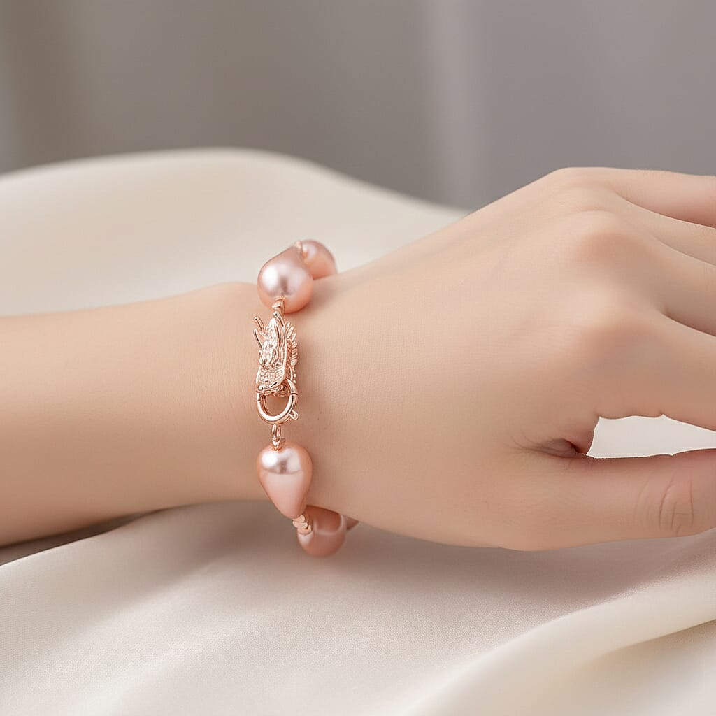 White Shell Pearl Beads Bracelet 