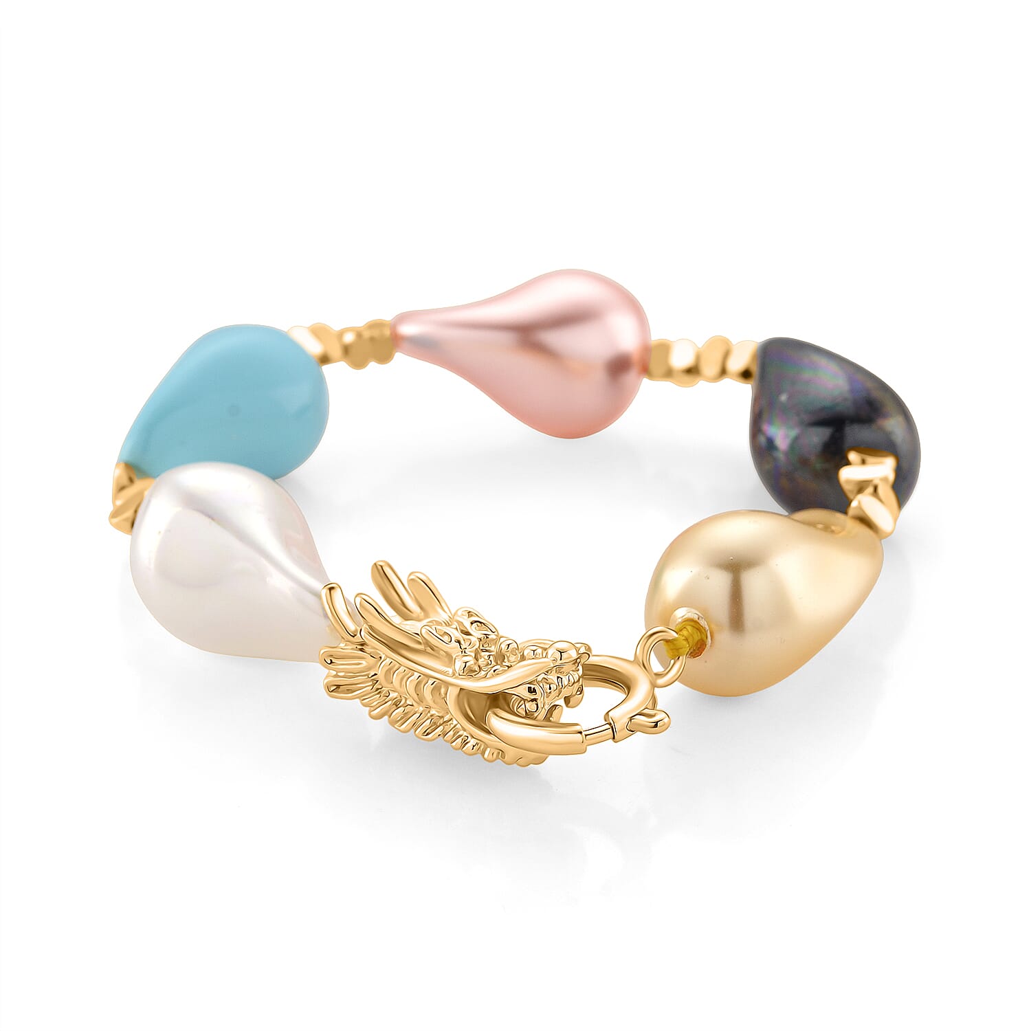 White Shell Pearl Beads Bracelet 