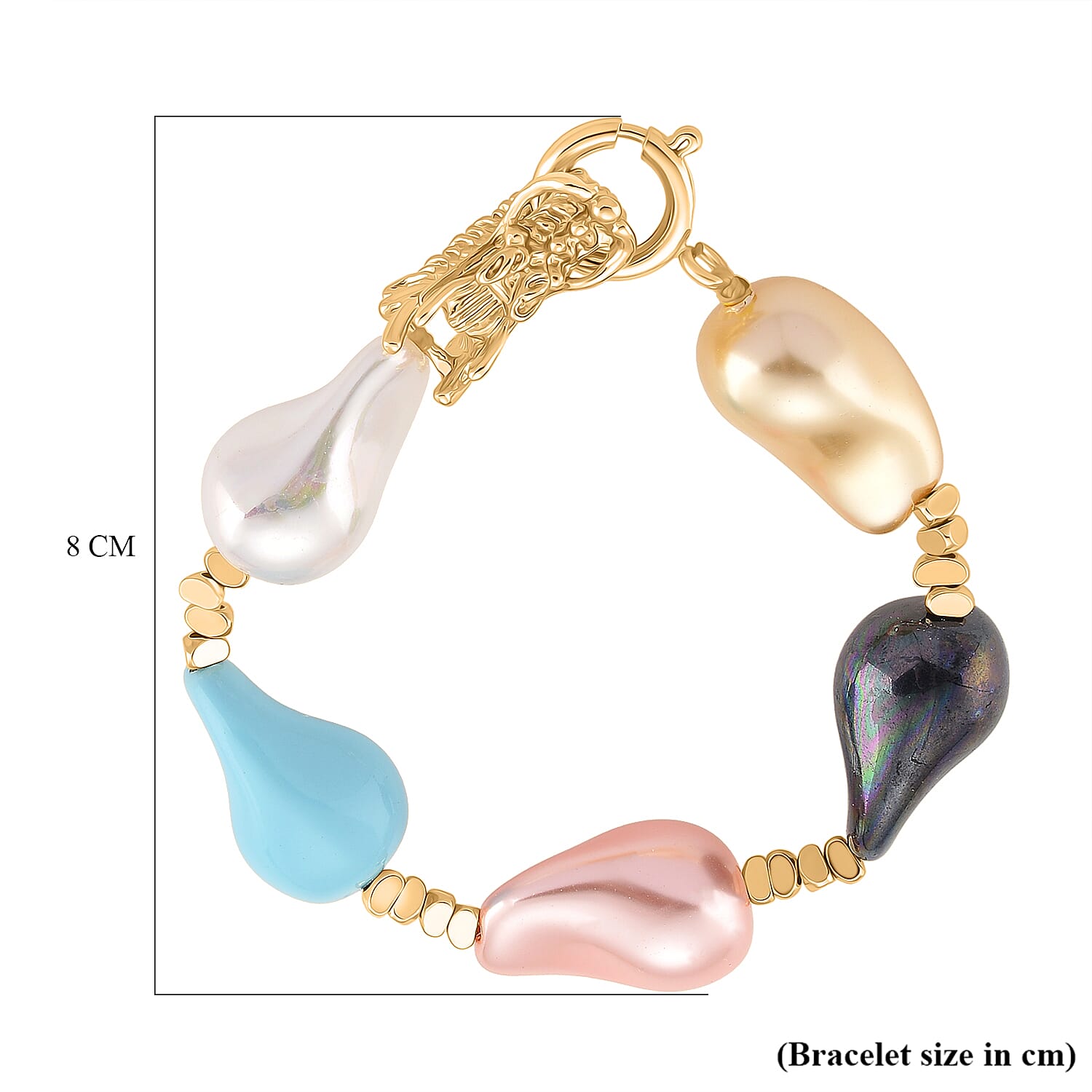 White Shell Pearl Beads Bracelet 