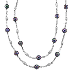 Peacock Mother Of Pearl Adjustable Necklace (Size - 46) 220.00 Ct.