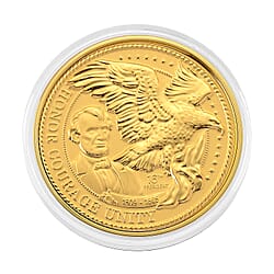 24K Yellow Gold Abraham Lincoln Leaders of Freedom Coin &ndash; 6cm