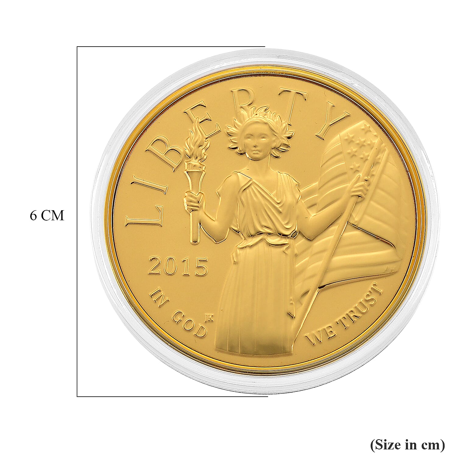 24K Yellow Gold (99.9% Purity) Liberty Coin Collectable