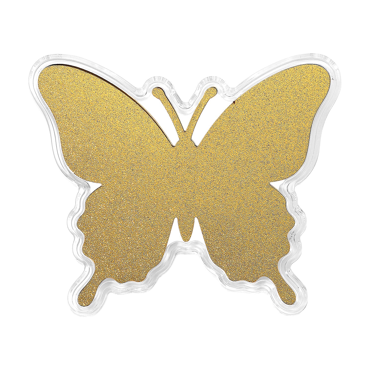 24K Yellow Gold (99.9% Purity) Butterfly Collectable, Gold Wt.10 Mg.