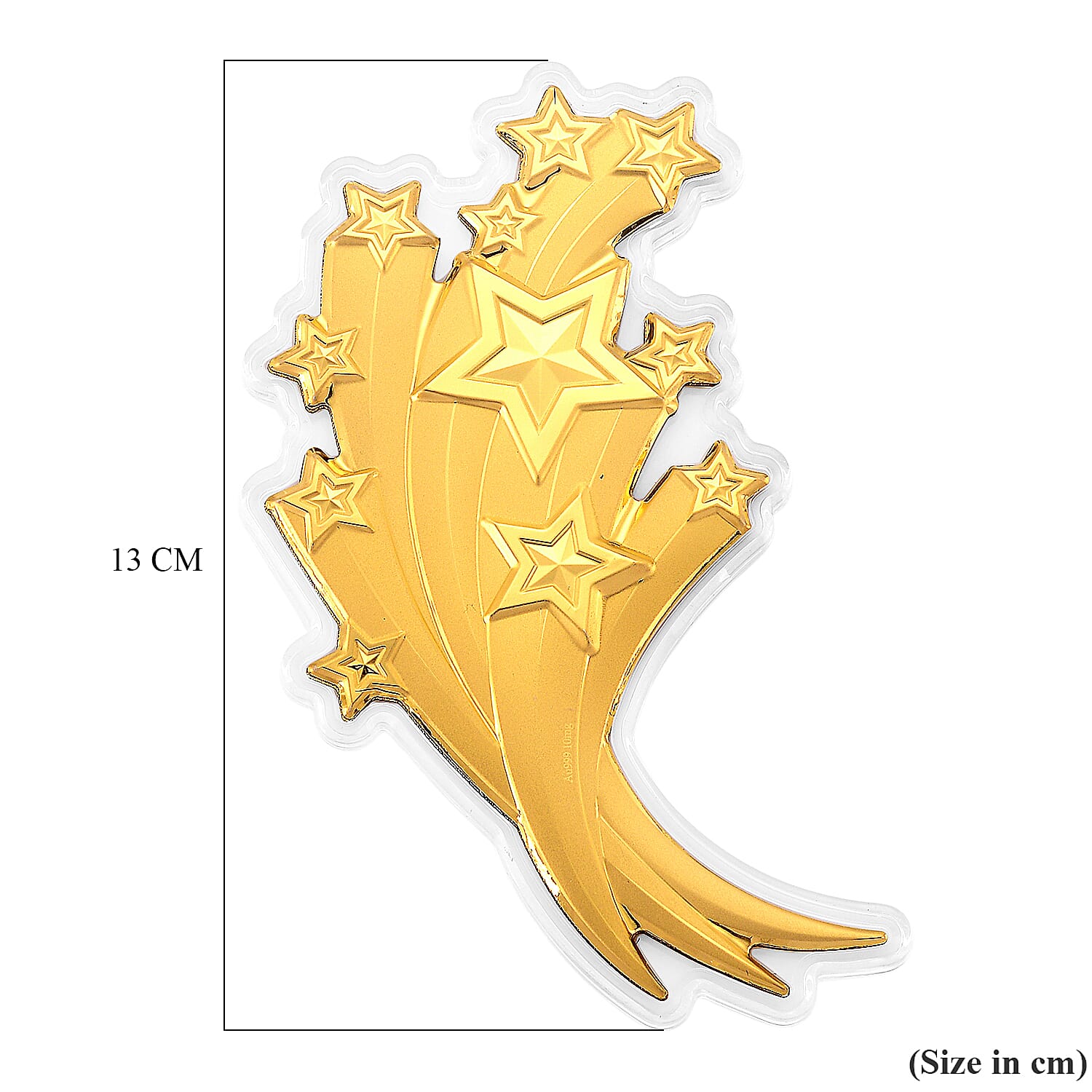 24K Yellow Gold (99.9% Purity) Shooting Star Collectable, Gold Wt.10 Mg.