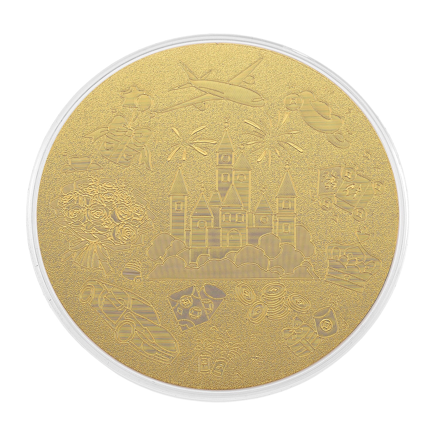 24K Chao Ren Papa Gold Embossed Keepsake - Super Dad Tribute to celebrate Fatherhood. Representing Guidance and Positivity in a Gift Box - 10cm