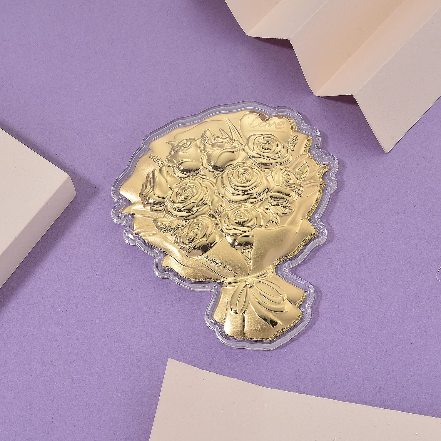 Valentine's Day Special - 24K Rose Bouquet Gold Bar Love, Appreciation & Timeless Beauty- symbolizing deep affection, gratitude and enduring love