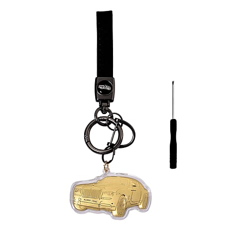 24K Yellow Gold Luxury Car Key Chain