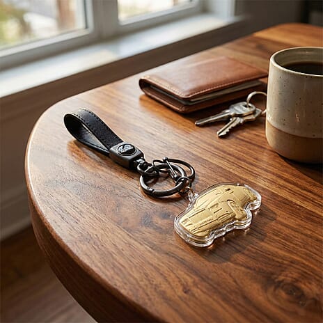 24K Yellow Gold Luxury Car Key Chain