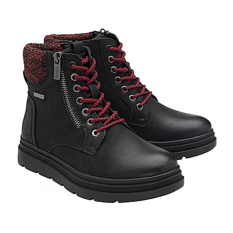 Lotus Saundra Ladies Lace Up Ankle Boots (Size 3) - Black