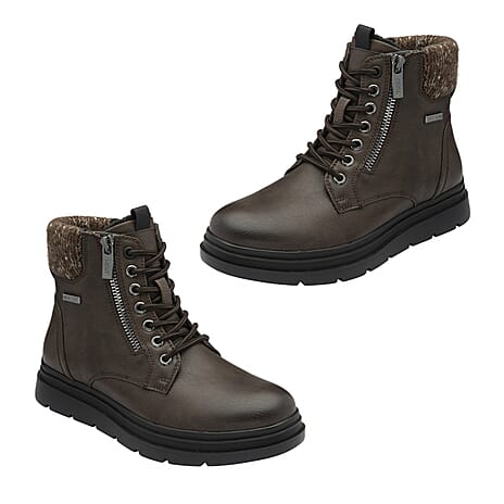 Lotus Saundra Ladies Lace Up Ankle Boots (Size 7) - Brown