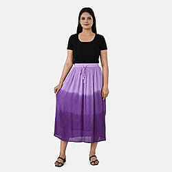 La Marey Omber Dyed Skirt with Cotton Lining