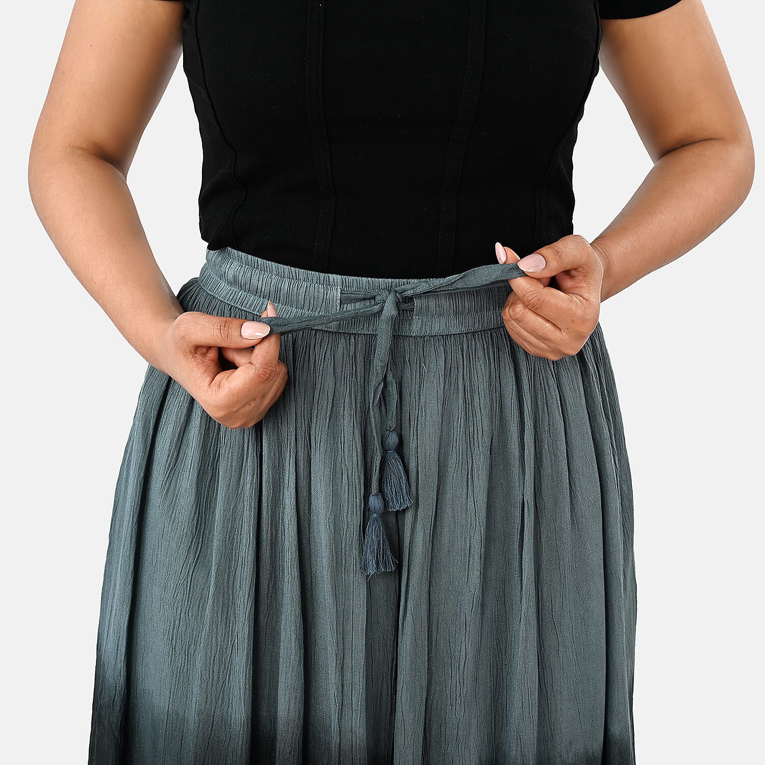 La Marey Omber Dyed Skirt with Cotton Lining
