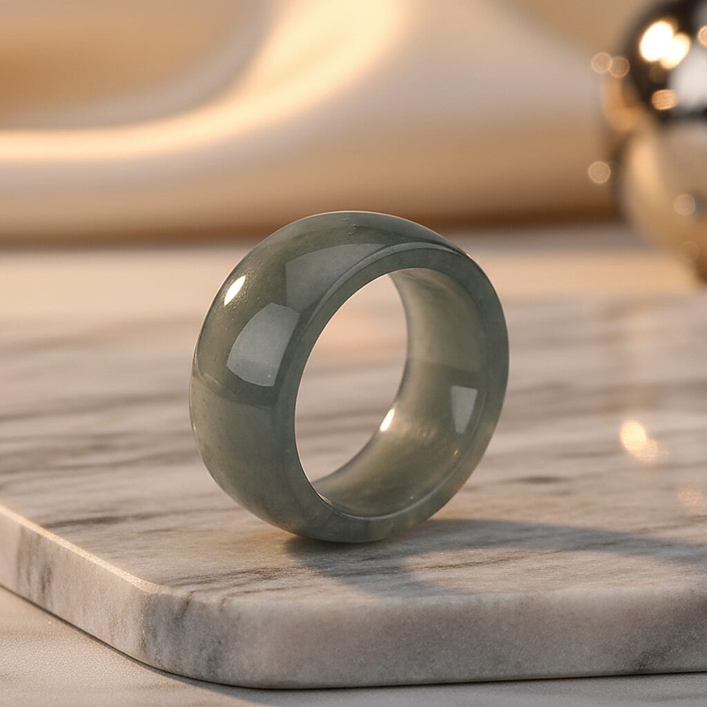 Natural Jade Stone Ring  45.000  Ct.
