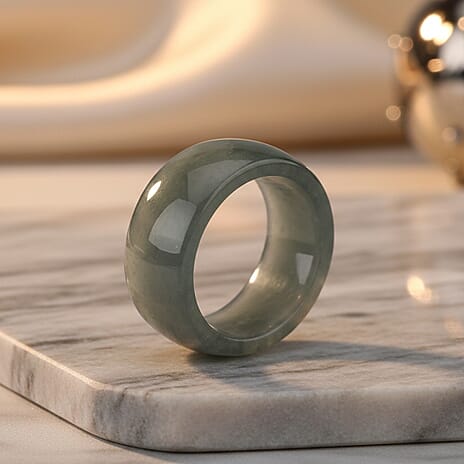 Natural Jade Band Ring 45 Ct.