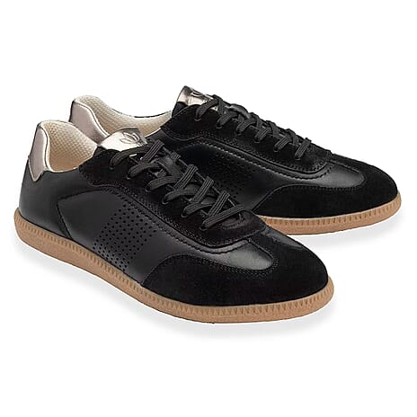 Lotus Frapporta Ladies Leather Trainers (Size 6) - Black