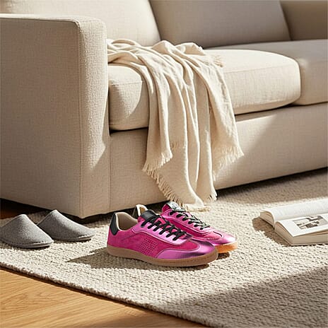 Lotus Frapporta Ladies Leather Trainers (Size 5) - Pink
