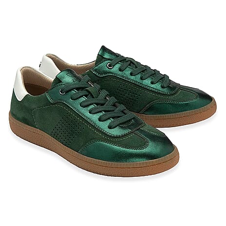 Lotus Frapporta Ladies Leather Trainers (Size 5) - Green