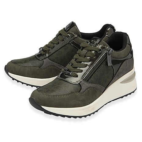 Lotus Pluto Ladies Trainers (Size 4) - Khaki