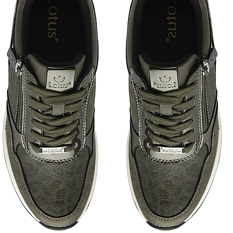 Lotus Pluto Ladies Trainers (Size 5) - Khaki