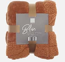 Bliss Luxury Interiors Collection - Warm Sherpa-Backed Plush Blanket