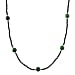 Black Spinel & White Jade Beads Necklace (Size - 18-2 Inch Ext) 60.00 Ct.