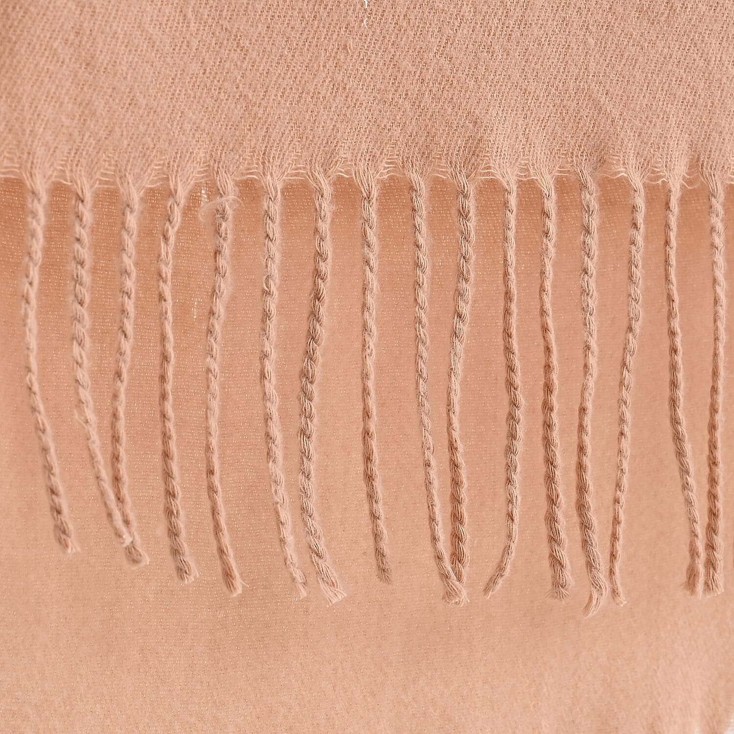 - Maisi Floral Embroidered Scarf With Tassel (180 x 75 Cm) - Brown