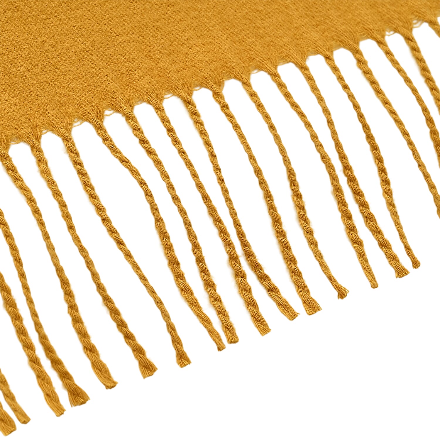 - Maisi Embroidery Scarf (180 x 75 Cm) - Yellow