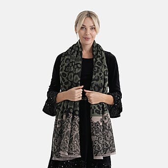 https://tjcuk.sirv.com/Products/83/7/8379472/Maisi-Leopard-Scarf-Size-One-Size-Green_8379472_1.jpg?w=342&h=342