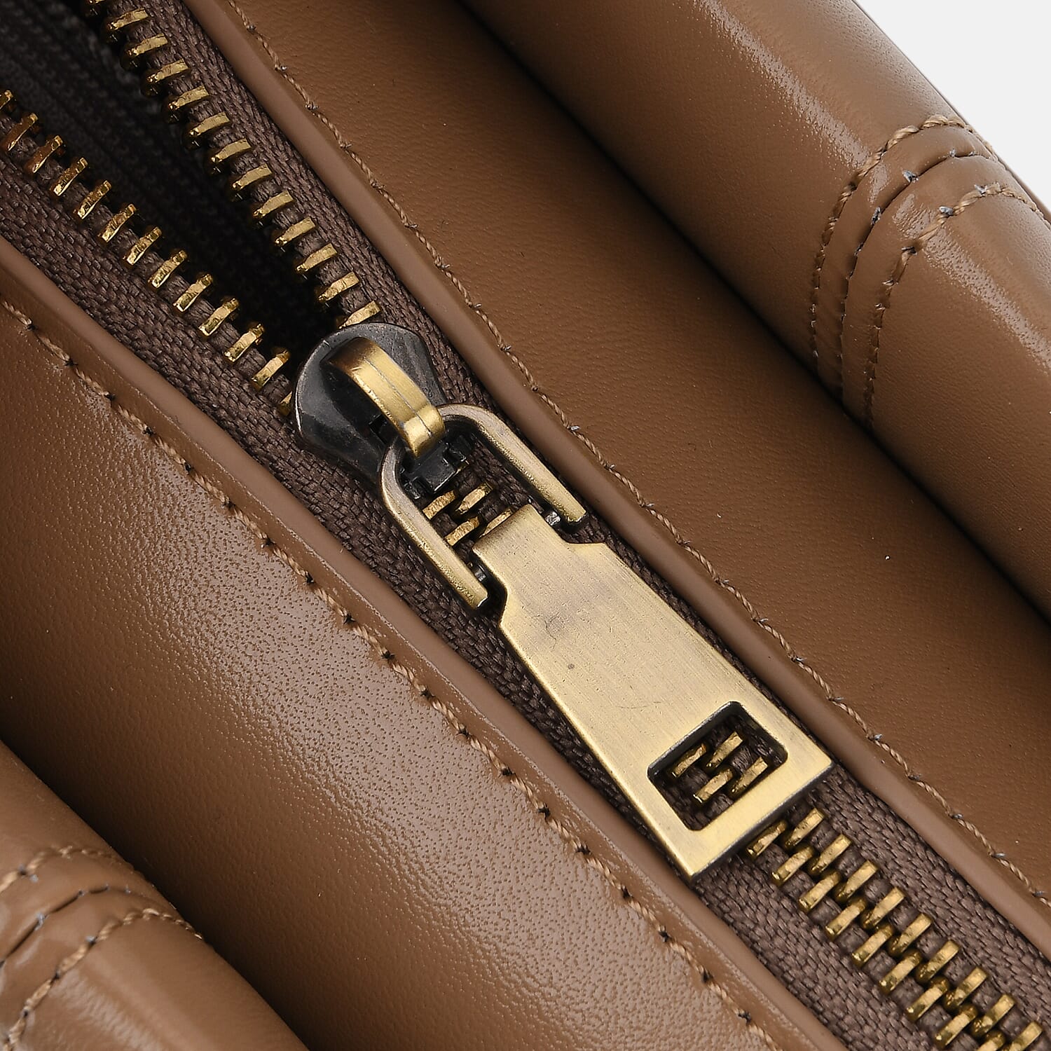 Designer Inspired- 100% Genuine Leather Tote  Bag - Camel