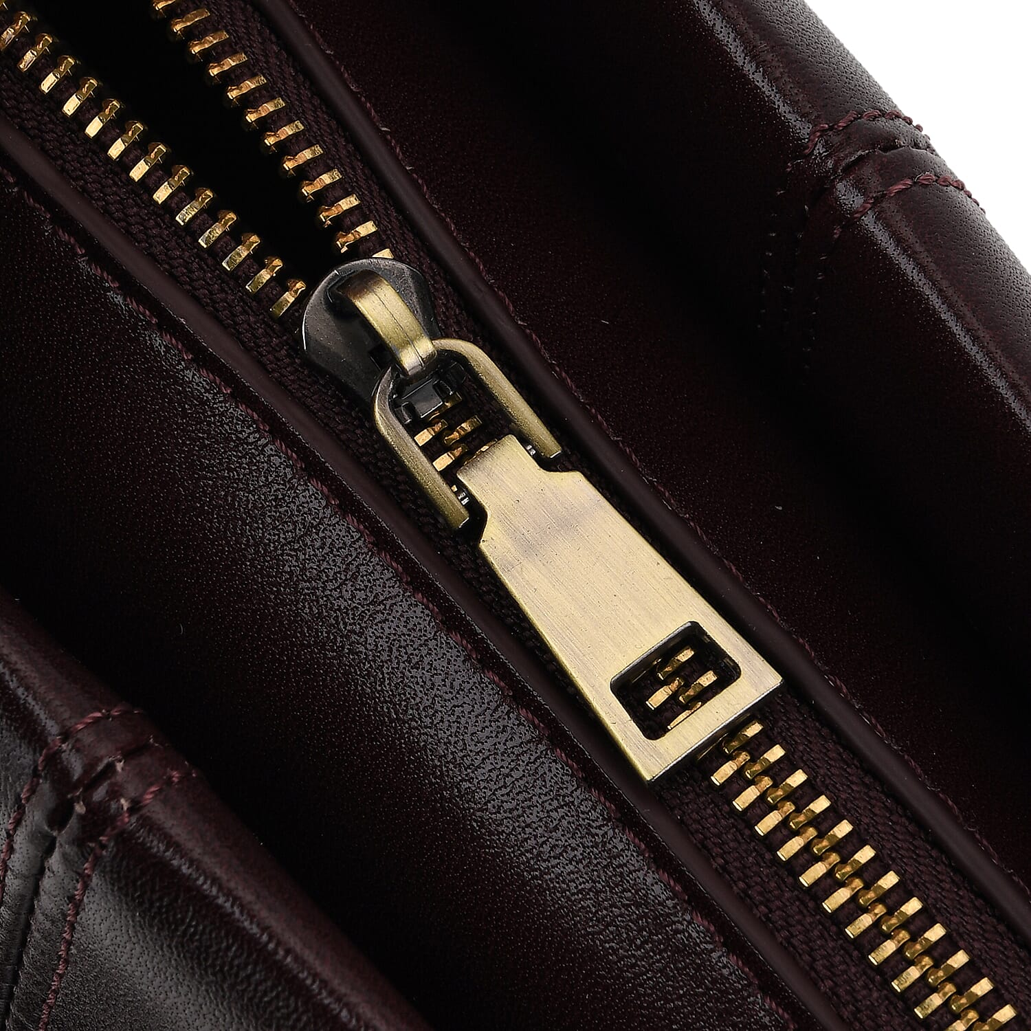 Designer Inspired- 100% Genuine Leather Tote  Bag - Chestnut