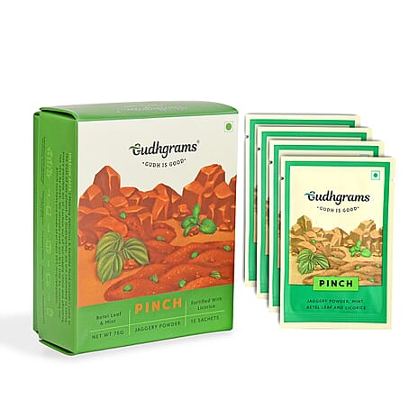 NEW LAUNCH- Gudhgrams PINCH Betel Leaf - Mint Jaggery Powder