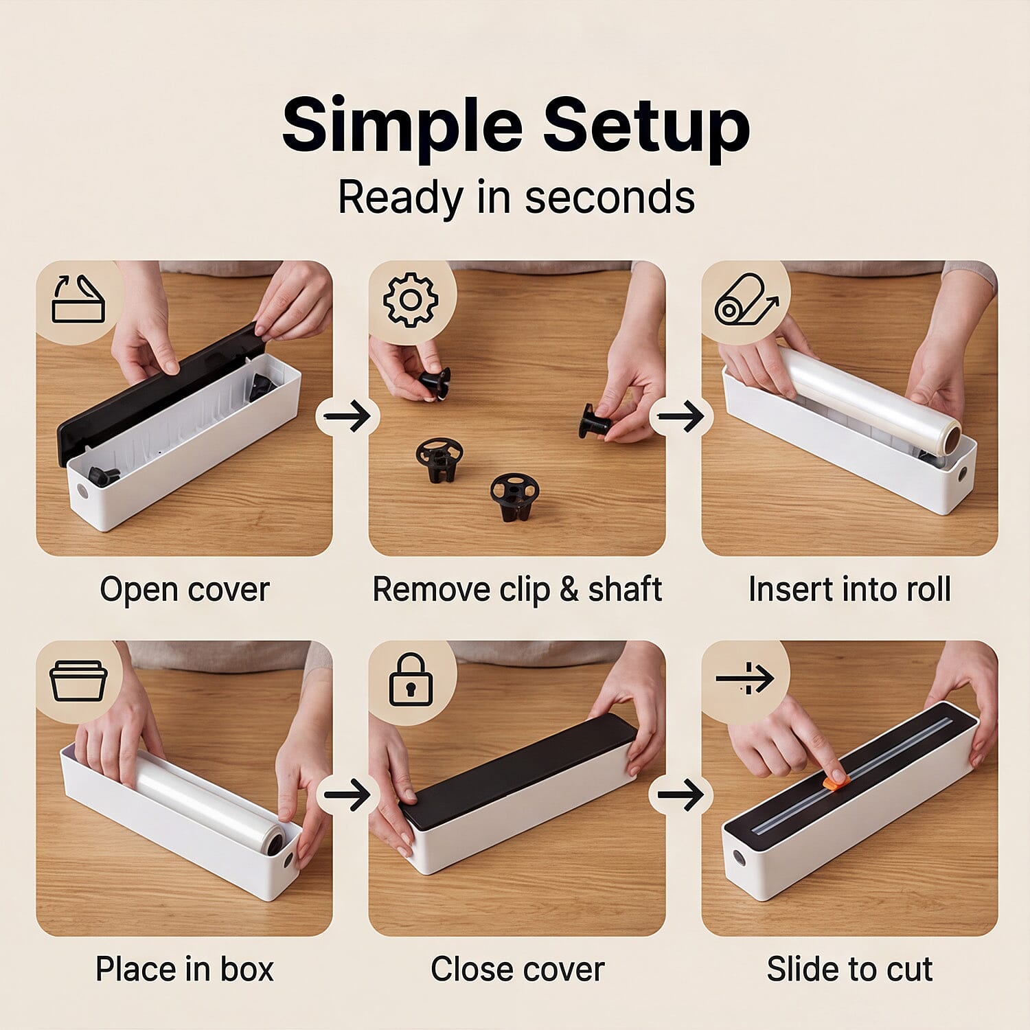 Kitchen Gadget (Size 36x5 ) - Black & Black