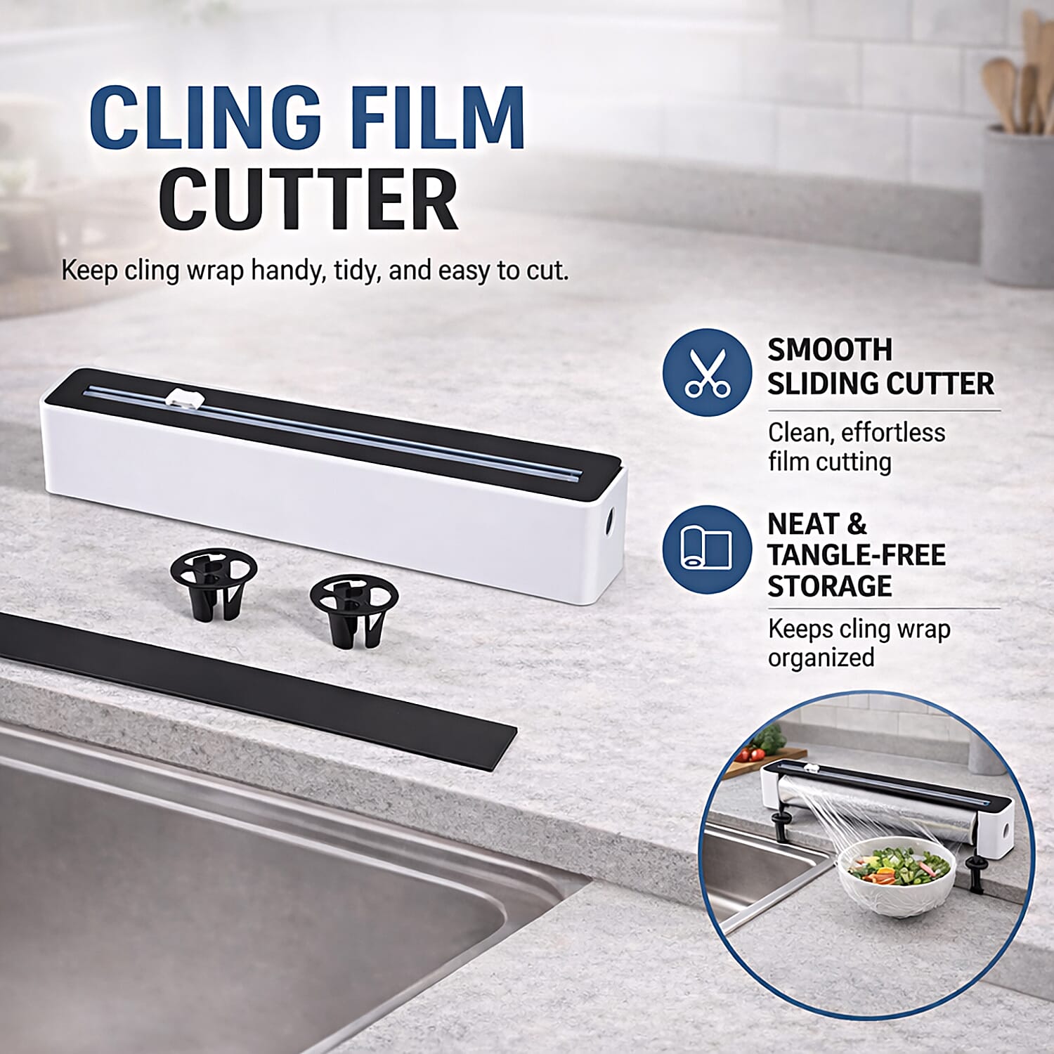 Kitchen Gadget (Size 36x5 ) - Black & Black