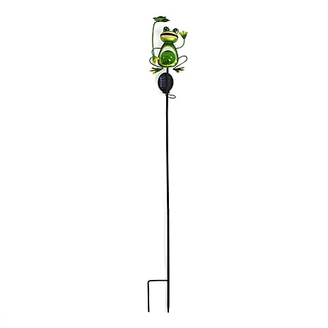 Solar Frog Garden Stake Light - IP44 Waterproof, 6-8 Hour Solar Powered Lawn Light, 300mA Ni-MH Battery Included