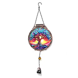 LIVMORE Decorative Solar Butterfly Suncatcher with 38 Warm White LEDs - Multicolour