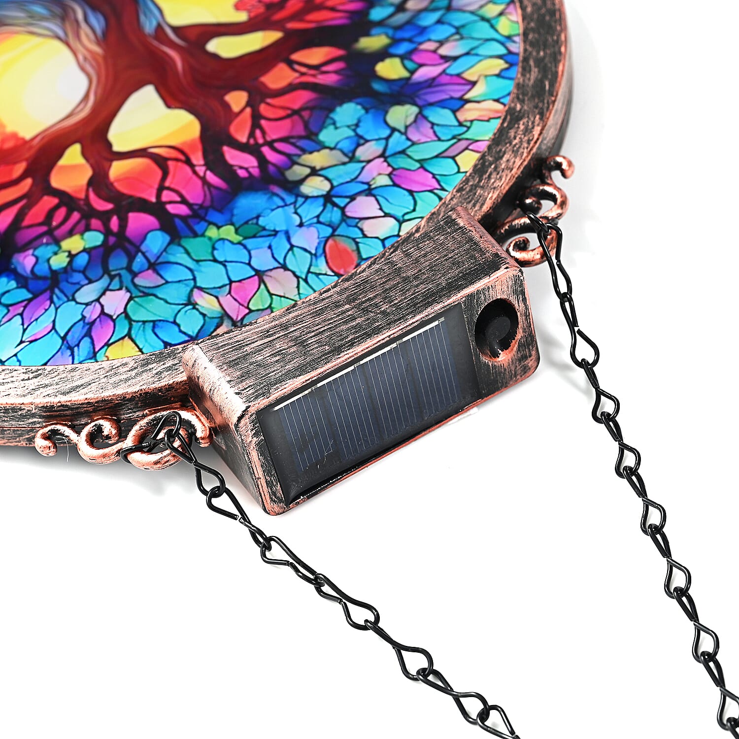 LIVMORE Decorative Solar Tree Suncatcher with 38 Warm White LEDs - Multicolour