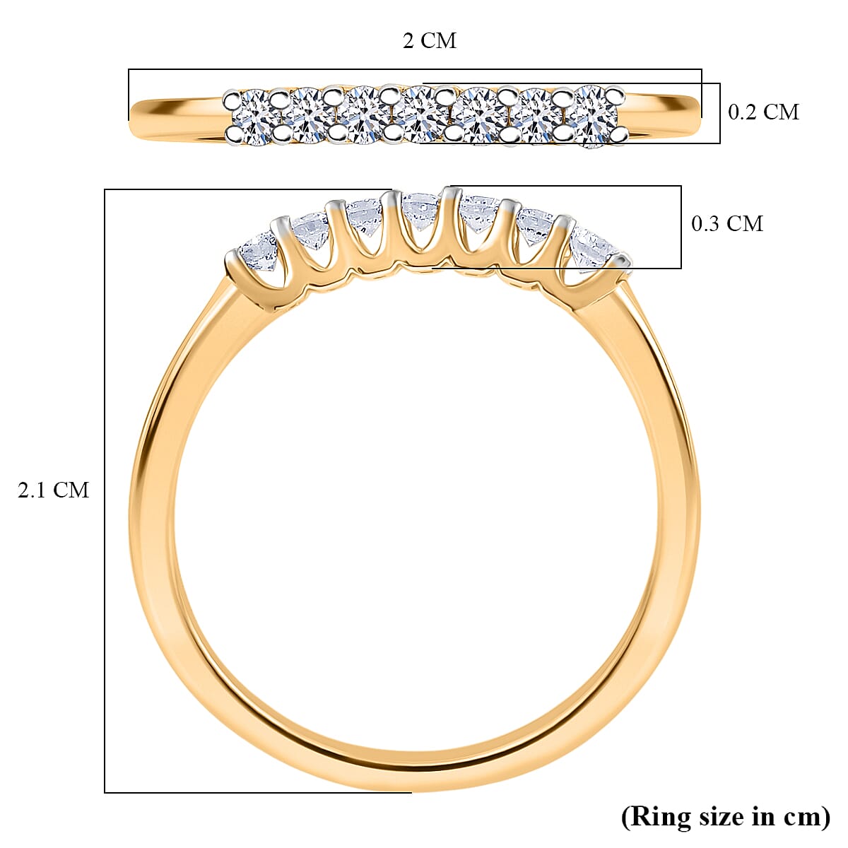 Luxuriant Lab Grown Diamond Ring in Sterling Silver 0.266 Ct.