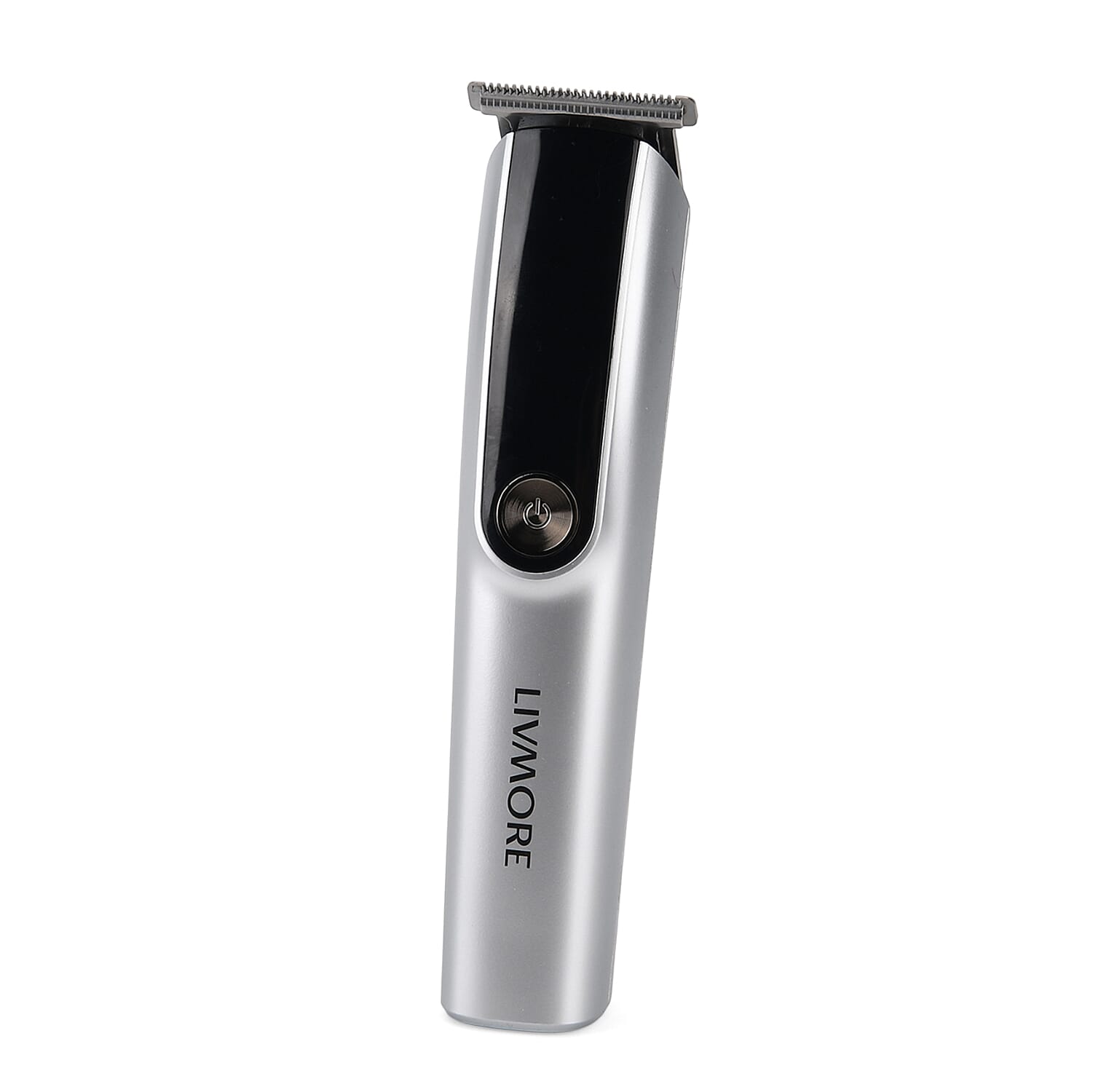 Livmore MS-806 5-in-1 Mens Grooming Kit - Professional Silver Cordless Hair Trimmer with LED Display, Rechargeable 90-Minute Lithium Battery Shaver
