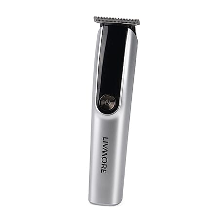 Livmore MS-806 5-in-1 Grooming Kit - Professional Silver Cordless Hair Trimmer with LED Display, Rechargeable 90-Minute Lithium Battery Shaver Livmore MS-806 5-in-1 Grooming Kit - Professional Silver Cordless Hair Trimmer with LED Display, Rechargeable 90-Minute Lithium Battery Shaver