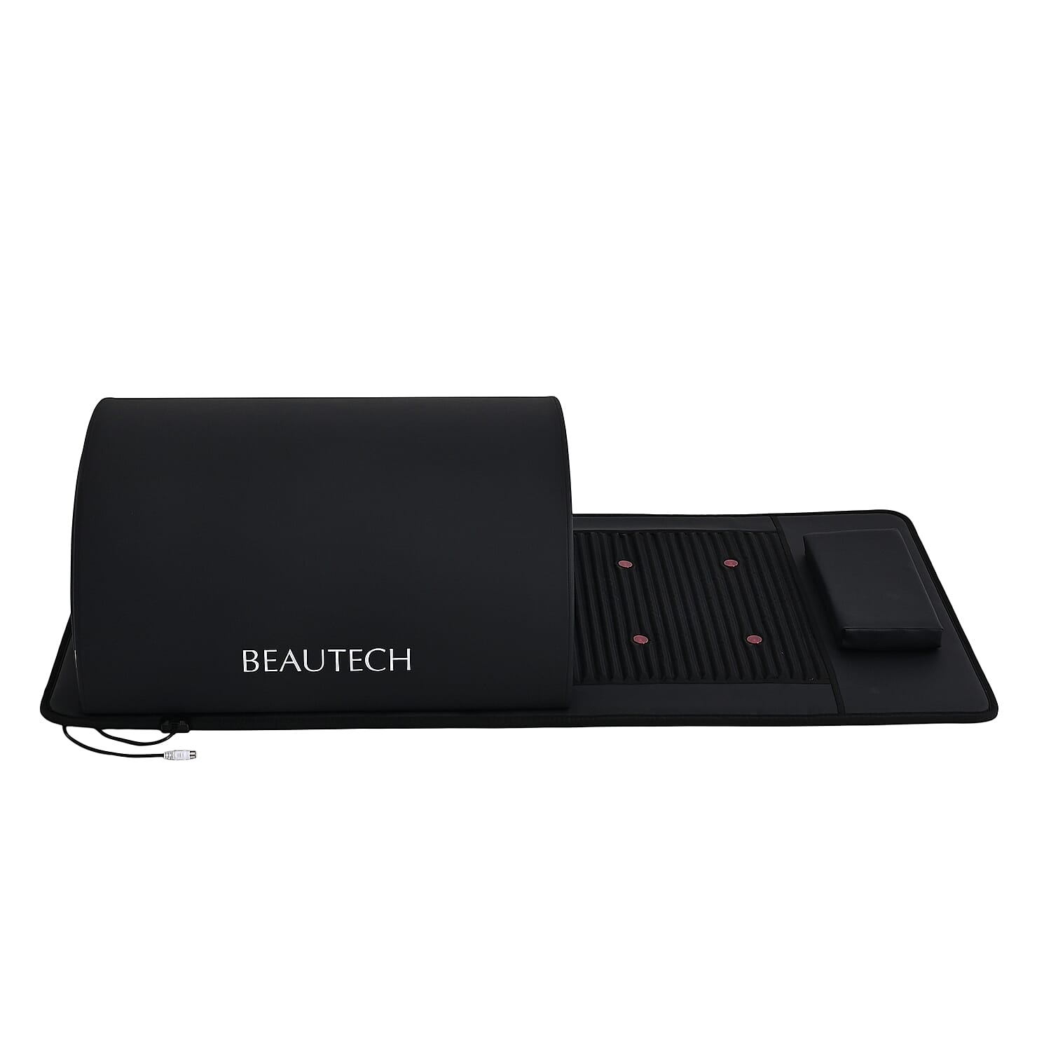Beautech Black Sauna Dome - 3 Zone Far Infrared PEMF Thermal Capsule 1808045cm, Red Light Therapy Carbon Fibre Heating Mat 1200W Detox Pod