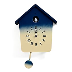 Modern Cuckoo Wall Clock with Pendulum &ndash; Singing Bird with Night Silent Mode