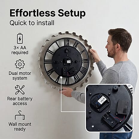 Clock (Size - One Size) - White & Black