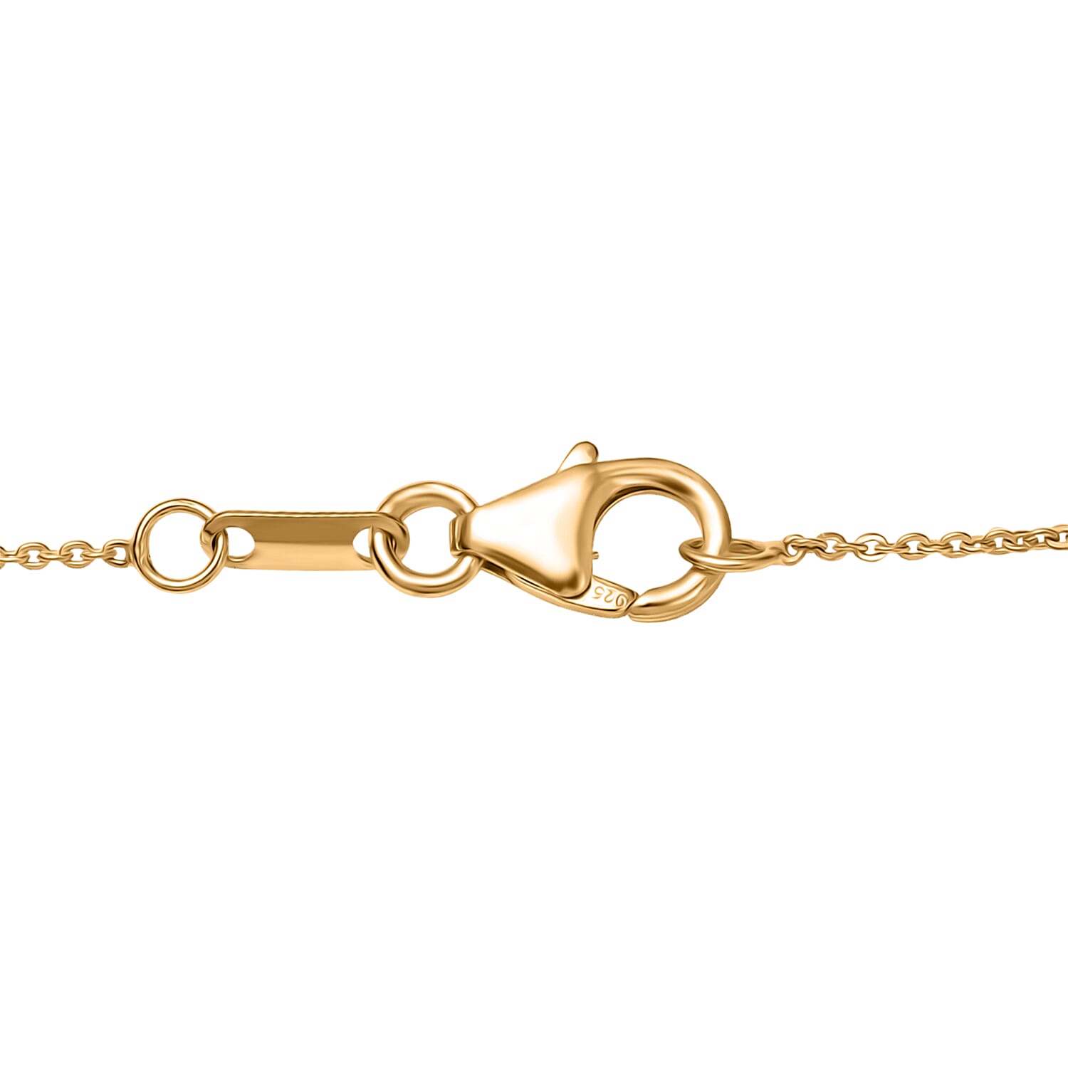 Royal Bali Collection - Luxuriant SI-G-H Lab Grown Diamond Necklace (Size - 20) in 18K Vermeil Yellow Gold Plated Sterling Silver 1.01 Ct.