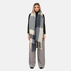 BRAND NEW LAUNCH - Heat Machine Checkered Scarf - Black & White