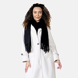 Heat Machine Scarf with Tassel (195 x 76 cm) - Pink