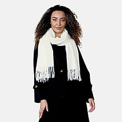 Heat Machine Scarf with Tassel (195 x 76 cm) - Pink